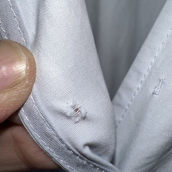 Derek Lam Collective Dress Size 46 Light Blue Tiered 100% Cotton Poplin See Pics - Picture 8 of 13